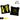 Lucky Bags LCKY Black and Neon Yellow
